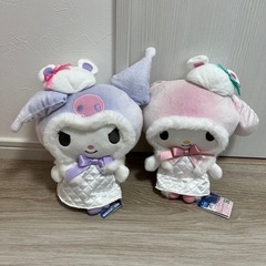マイメロ クロミ ホワイトスノーベア ぬいぐるみ