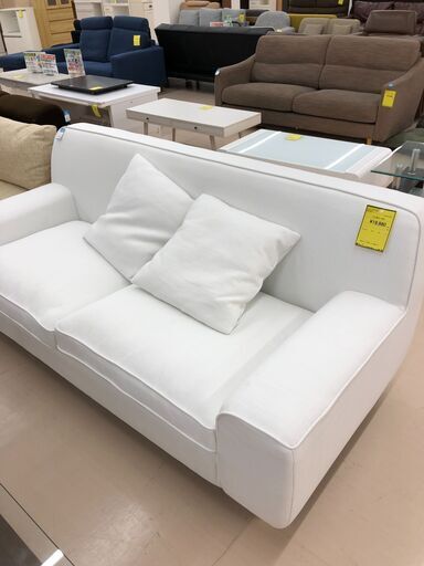 Wa1021  2人用ソファー  ホワイト