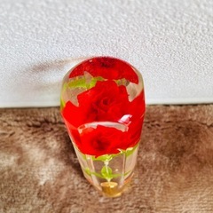 シフトノブ 一輪の薔薇 造花の画像