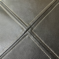 クッション 合皮カバー 黒色の画像