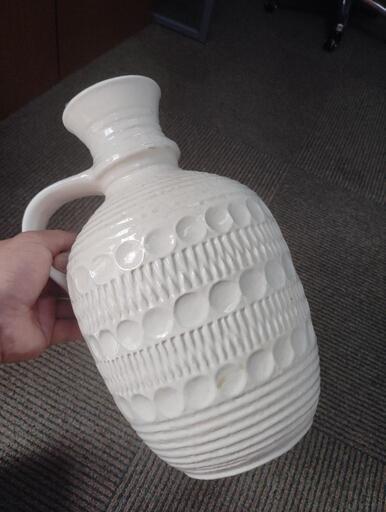 西ドイツ製 アンティークの陶器製の花瓶 一輪挿し フラワーベース