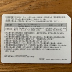 全日空　ANA株主優待券　【2024/11/30期限】の画像