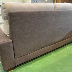 【愛品館八千代店】３人掛　ツートーン　ファブリックソファの画像