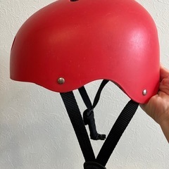 子供用　赤ヘルメット（Sサイズ48-56cm）