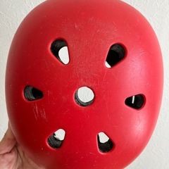 子供用　赤ヘルメット（Sサイズ48-56cm）の画像