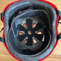 子供用　赤ヘルメット（Sサイズ48-56cm）の画像