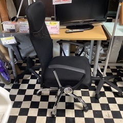 【リサイクルサービス八光】幅６４cm　 ワークチェア インバネス MC 　ブラックの画像