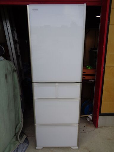 中古美品！　HITACHI 日立　401L 5ドア冷凍冷蔵庫　R-S40J（XW)　2018年製