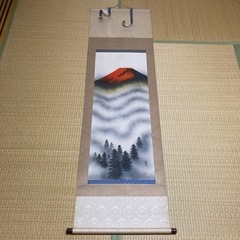 赤富士の掛け軸