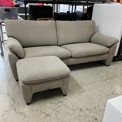 K2410-162 Karimoku 3人掛けソファー オットマ...