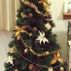 商談中[値下げ]クリスマスツリー 約165cm オーナメント付き