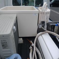 【阿見町 県営阿見アパート】 退去時の風呂釜 瞬間湯沸し器 エアコン 撤去 取外し - リフォーム