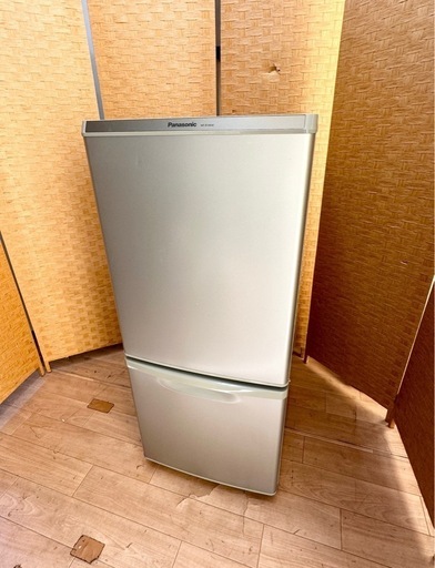 【引取】Panasonicパナソニック ２ドア冷凍冷蔵庫138L NR-B148W-S★2016年製★動作確認済