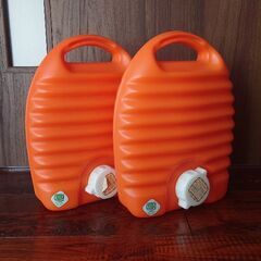 【中古】湯たんぽ2個 カバー付
