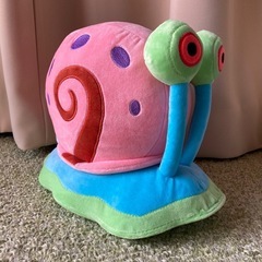 ☆新品タグ付き☆ スポンジボブ　ゲイリー　大きめ　ぬいぐるみの画像