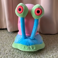 ☆新品タグ付き☆ スポンジボブ　ゲイリー　大きめ　ぬいぐるみの画像