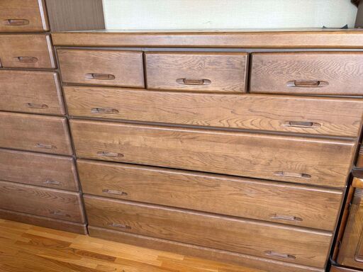 木製クラシックチェスト 5段 ◇浅川家具 5段チェスト 木製 ウッド 北欧系 引き出し 箪笥 タンス◇