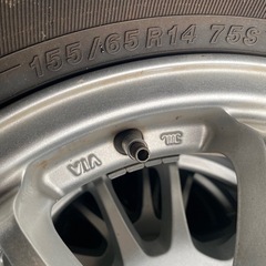 YOKOHAMA 夏タイヤ　155/65R14 タイヤ　2023年製　バリ溝