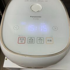 （受付終了）Panasonic　IHジャー炊飯器 2019年製 3合炊き ホワイトの画像