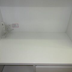 stp-2862　家電ボード　ホワイト　食器棚　キッチンボード　収納棚　幅89　スライドテーブル付き　レンジ台　レンジボード　キッチン収納　キッチンラック　食器棚　スライド台　キッチンカウンター　レンジラック　キッチン　炊飯器　白の画像