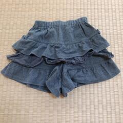 フリルキュロット グレー　110