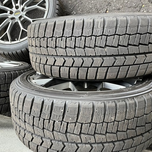 スタッドレス WM02　LM SPORT  レアマイスター　7.5j +53 PCD100 5穴　ダンロップ ウインターマックス 22