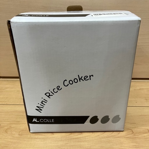 【新品未使用】AL COLLE 炊飯時間33分 2膳用(1.5合) ミニ炊飯器 ミニライスクッカー ホワイト ARC-103/W
