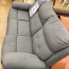KJ-6【新入荷　リサイクル品】両側リクライニング3シーターソファ　グレーの画像