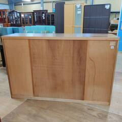 【愛品倶楽部柏店】光家具工業 クラシックデザイン サイドボード エバンス 163LB 入荷希少な大型 ステンドグラス調の画像