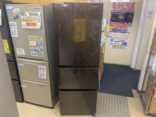 安心の除菌洗浄済Panasonic 3ドア冷蔵庫 NR-C344GC-Ｔ 2023年製 保証有り【愛千143】