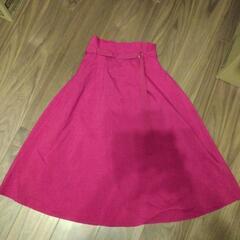 レディース　台形膝下スカート　Mサイズ