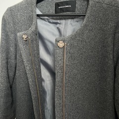 GALLORIA ノーカラーコートの画像