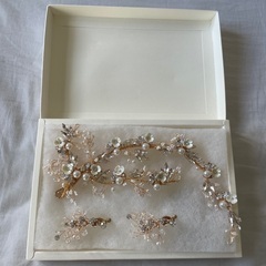 Bliss  ヘアドレス・イヤリングセット　結婚式　ウエディング