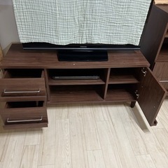 テレビ台　棚　シェルフ　引き出しの画像