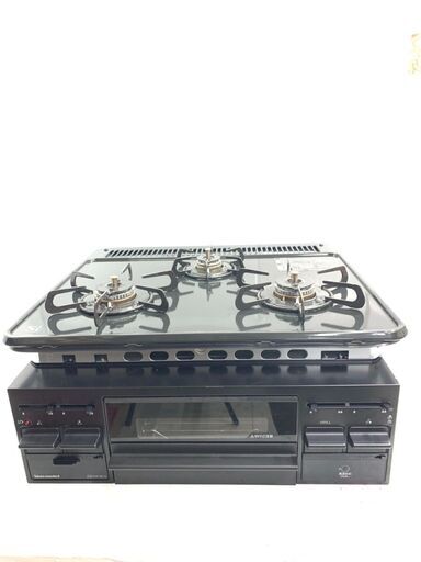 タカラ システムキッチン用ガスコンロ TN36-V ブラック 取扱説明書付き 料理 グリル バーナー 比較的美品　　都市ガス