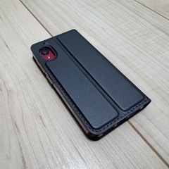 [美品] Rakuten Mini クリムゾンレッド 後期型 SIMフリー アンドロイドスマートフォン 新品専用手帳ケース付きの画像