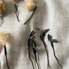 ヘアアクセサリー　ドライフラワーの画像