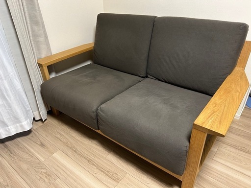 無印良品ソファ　ウレタンポケットコイル2シーター