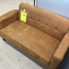 【708】2人掛けソファ キャメル 2人用