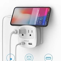 変換プラグ Cタイプ TESSAN コンセント　韓国ヨーロッパ対応　新品の画像
