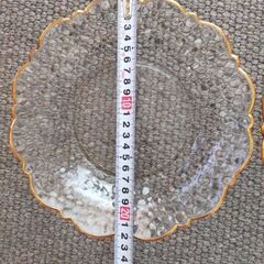 【新品】曽我ガラス　義山　輪花皿　2枚セットの画像