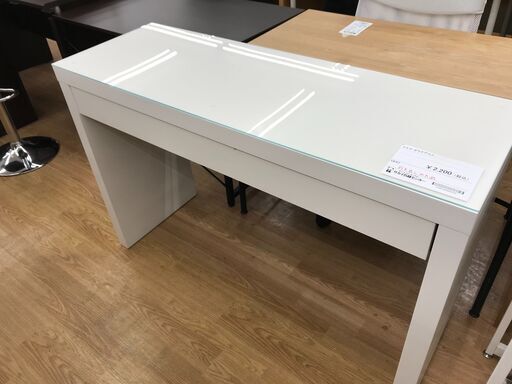 ★ジモティ割あり★ IKEA デスク ホワイト H79×W121×D40 クリーニング済み KJ6423