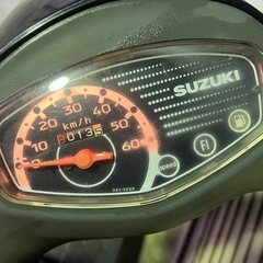 【売約済】実働  LEDライト スズキ CA45A レッツ4  4スト原付 インジェクション スクーター ブラックの画像