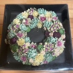 フラワーリース　玄関リース　超値引き　購入時¥4200