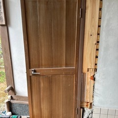 ヒノキ材　引き戸　開戸　各一枚