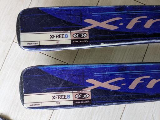 SALOMON XFREE8 163 (supera) 芦屋のスキーの中古あげます・譲ります 