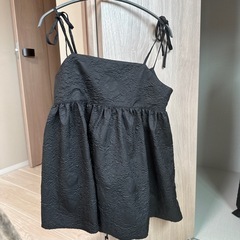 花柄キャミソール黒