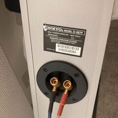 タワースピーカー／ONKYO オンキョー D-057F トールボーイ シルバー ※バナナプラグスピーカーケーブル5m付きの画像