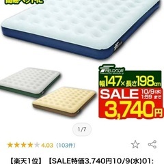【成約済み】エアーベッド【電動ポンプ付き】