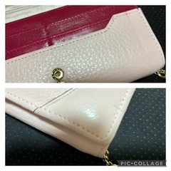中古品ロベルタディカメリーノ長財布 ピンクの画像